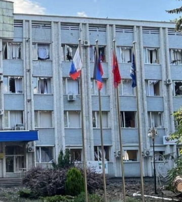 В Волновахе прилетело по зданию оккупационной «администрации»