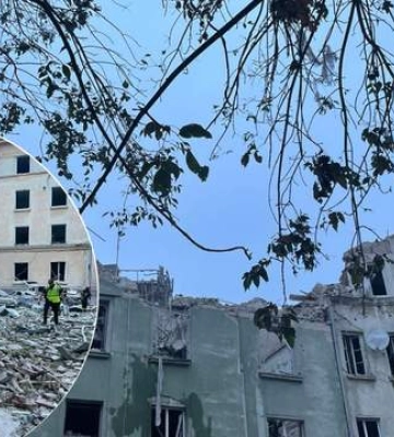 У Львові внаслідок прямого влучання ракети у багатоквартирний будинок загинули люди (відео)