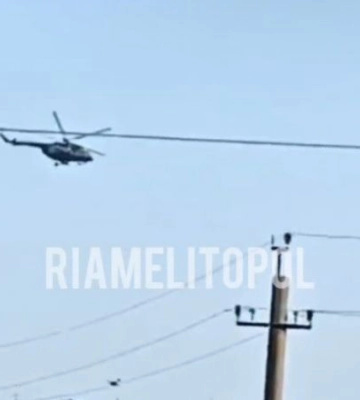 Над Мелитополем весь день кружат вертолеты санавиации рф (видео)