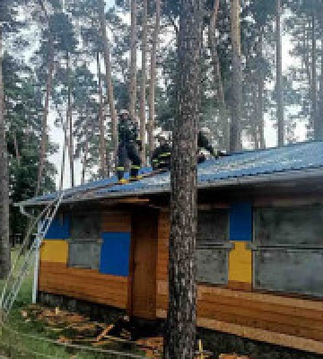 В Ірпені горіла церковна каплиця (фото, відео)