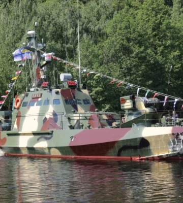 Флагман річкової флотилії вийшов на бойове чергування на Дніпрі