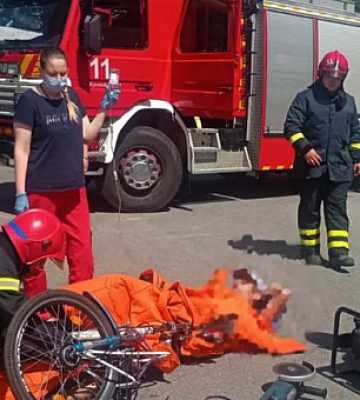 У Кривому Розі чоловік травмував живіт, впавши на кермо велосипеда