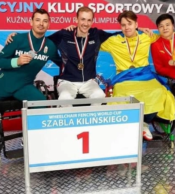 Дві медалі виборов черкащанин на Кубку світу з фехтування на візках
