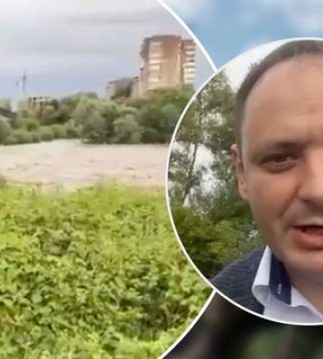 Проходу немає, – в Івано-Франківську через негоду обвалилась частина пішохідного мосту