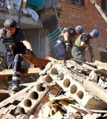 В Оріхові завершили розбір завалів школи: 7 людей загинули, 11 — госпіталізовано (ФОТО)