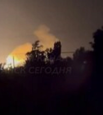 На Луганщине ярко &quot;самоликвидировался&quot; склад боеприпасов оккупантов – видео