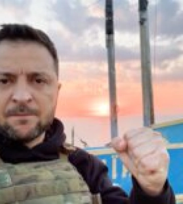 Зеленский лично посетил остров Змеиный в 500 день большой войны. С ним был Буданов — видео