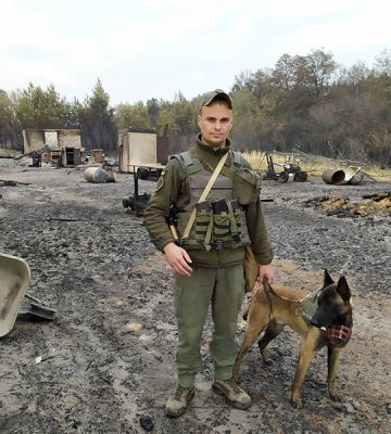 Славянский гвардеец рассказал о своем погибшем напарнике-собаке