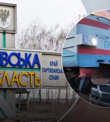 На Черниговщине поезд столкнулся с автомобилем: три жертвы