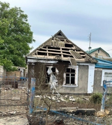 Російська артилерія щонайменше 10 разів вдарила по Золотій Балці на Херсонщині – ОВА