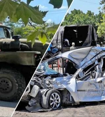 &quot;Урал&quot; окупантів зім&#039;яв 10 авто та тролейбус в Криму: є загиблий і постраждала дитина