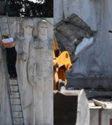 На Львівщині демонтували «Вічний вогонь» (ФОТО)