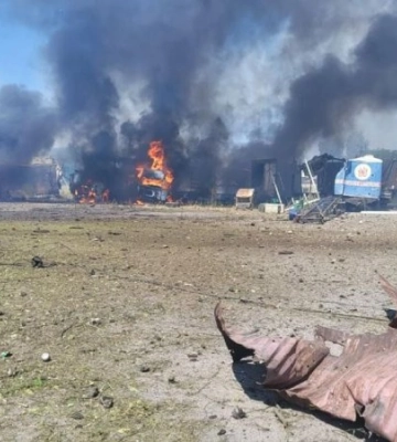 Росіяни двічі за день атакували підприємство на Запоріжжі