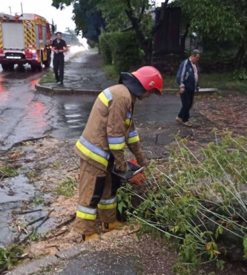 Минулої доби рятувальники області тричі залучалися до ліквідації наслідків негоди