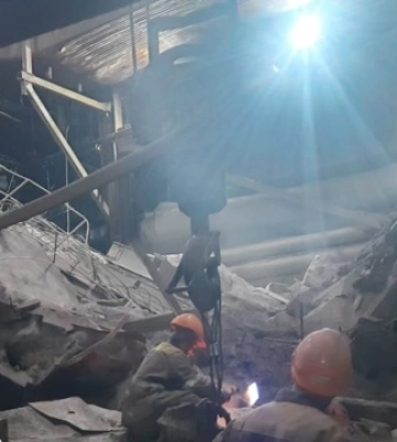 Під завалами ТЕС на Донеччині можуть перебувати двоє людей