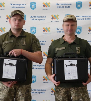 Авіапарк прикордонників Житомирщини поповнився новими квадрокоптерами