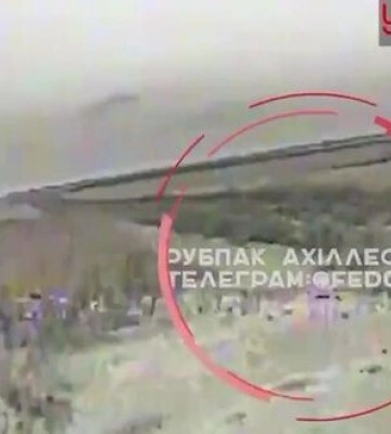 Бойцы 92 ОМБр поразили вражеский УРАЛ с БК в Луганской области. ВИДЕО