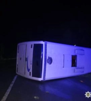 23 людини постраждали у ДТП з автобусом на Уманщині