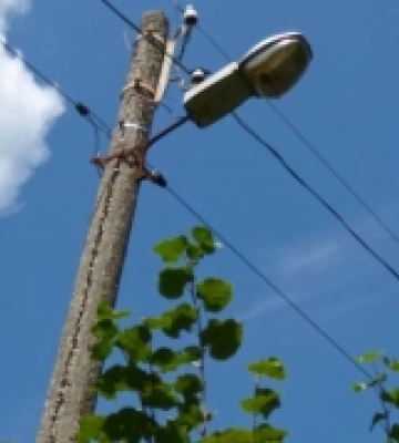 Оштрафували водія, який у селі на Волині наїхав на електроопору