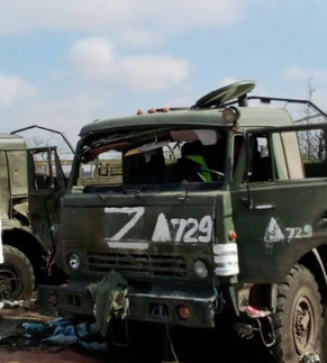 На Херсонщині партизани підірвали дві вантажівки з російськими загарбниками