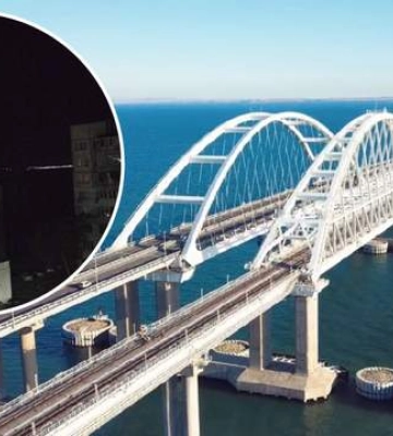 Видно густий дим: у мережі показали перші хвилини після свіжої &quot;бавовни&quot; на Кримському мосту