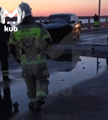 На Крымском мосту произошел взрыв - соцсети