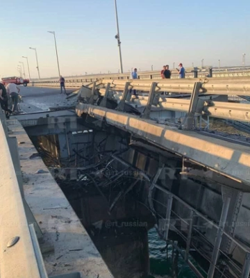 В ОК «Південь» вважають, що пошкодження Кримського мосту може бути російською провокацією