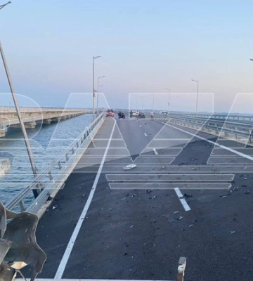 Окупанти розповіли, що пошкоджено на Кримському мосту