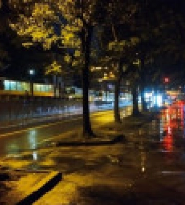 Негода вирує у Львові: вулиці затопило, блискавки влучили у два трансформатори