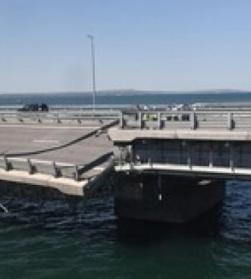 В ISW оцінили наслідки пошкодження Кримського мосту