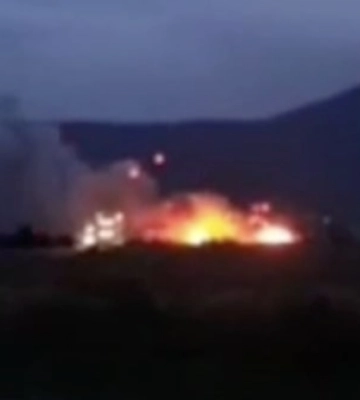 В Крыму горит склад боеприпасов. Трасса «Таврида» перекрыта