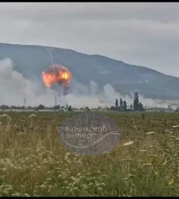 В Крыму горит склад боеприпасов. Трасса «Таврида» перекрыта