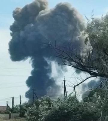 У Криму вибух на військовому полігоні, через який окупанти евакуюють понад дві тисячі місцевих
