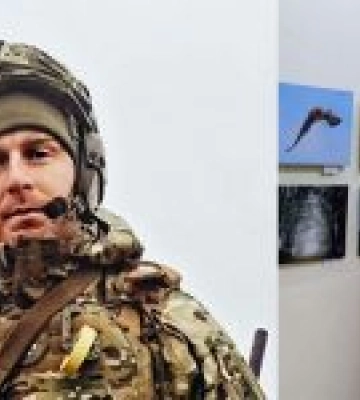 Дружина загиблого на фронті під Бахмутом фотографа Дениса Кривого виставила його роботи на аукціон для збору коштів на ЗСУ