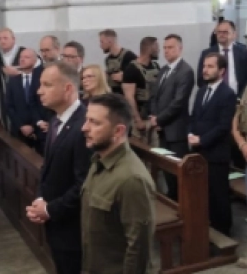 До Луцька прибули Володимир Зеленський і президент Польщі Анджей Дуда