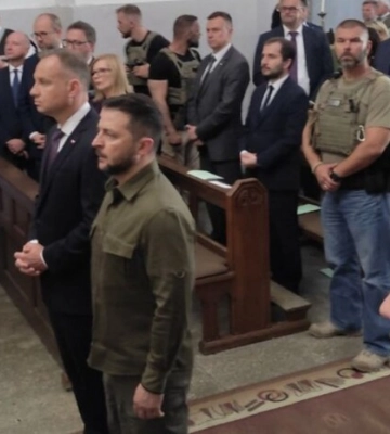 Владимир Зеленский и Анджей Дуда прибыли в Луцк