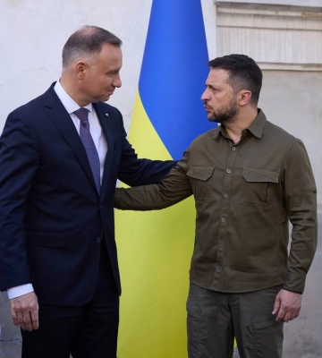 Зеленский и Дуда прибыли в Луцк