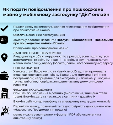 Миколаївцям підказують, що робити в разі пошкодження майна через обстріли