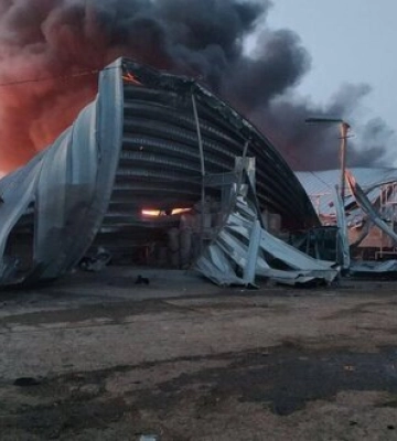 Ворог поцілив двома &quot;Калібрами&quot; у зерновий склад агропідприємства на Одещині, - речник ОВА Братчук