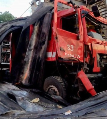 Під час удару по Одещині ворог знищив дві пожежні машини