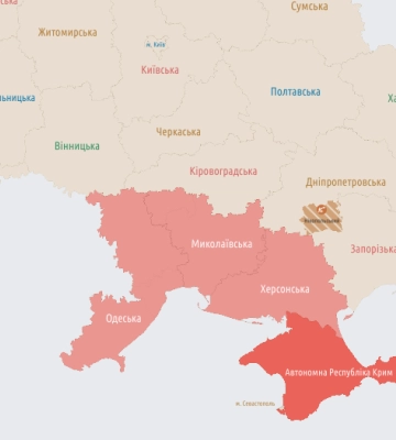 Пуск ракет у напрямку Одещини