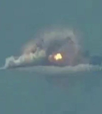 Росіяни показово потопили вкрадений український корвет «Тернопіль»