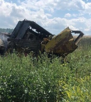Ворог обстріляв 3 райони Харківщини: по Куп’янщині бив ракетою С-300, у Богодухівському районі горіла пшениця. ФОТО