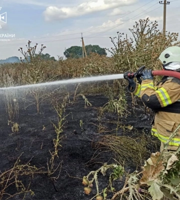 За минулу добу на Херсонщині зафіксовано 11 пожеж