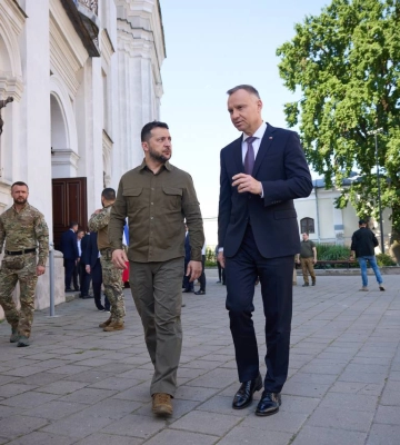 Зеленский и Дуда прибыли в Луцк