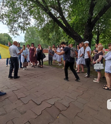 У Кривому Розі знову мітингували медики, яким не виплачують зарплату