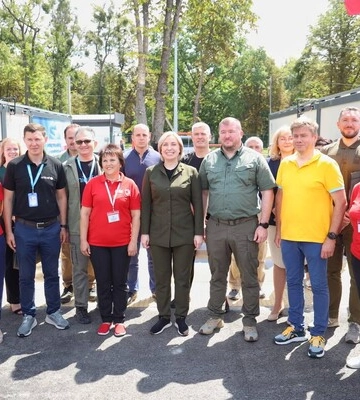 В Полтавской области состоялось открытие модульного городка для ВПЛ