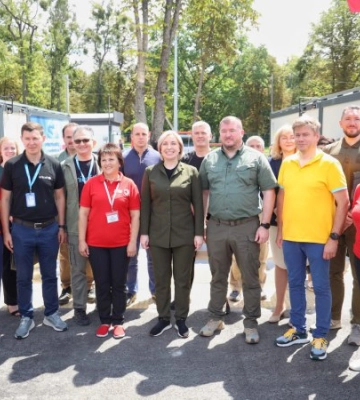 На Полтавщині відкрили модульне містечко для переселенців