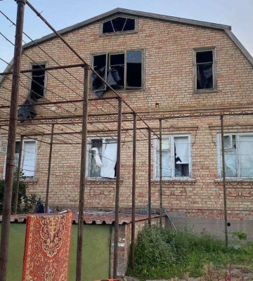 Никопольский район ночью дважды обстреляли из тяжелой артиллерии