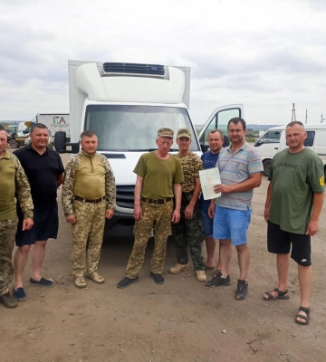 Тероборонівцям з Волині придбали буса-рефрижератора